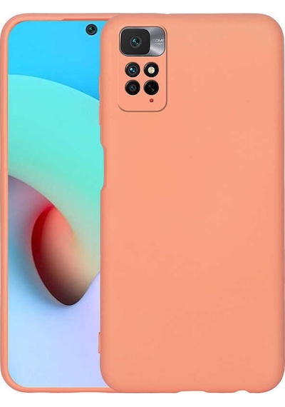 Noktaks - Xiaomi Uyumlu Xiaomi Redmi Note 11s Global - Kılıf İçi Kadife Koruyucu Mara Lansman Kapak - Turuncu
