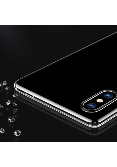 Mi 8 Kılıf Tchs Süper Silikon Kapak - Renksiz Renksiz