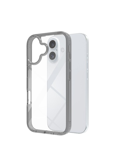 Apple Uyumlu iPhone Buff 16 Air Hybrid Şeffaf Kılıf Smoke Black