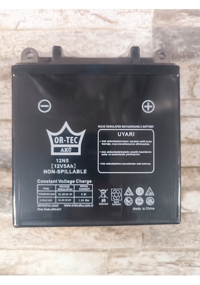 Ortec 12n5 12v 5ah Motosiklet Aküsü 2025