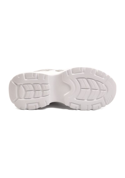 Beyaz Bağcıklı Kalın Taban Hafif Kadın Sneaker 2318 G Beyaz