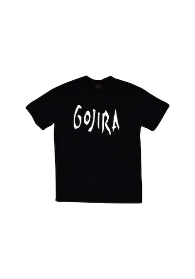 Stoned&Fame Erkek Siyah Gojira Baskılı T-shirt SIYAH