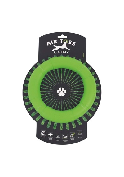 M-pets Aır Toss Circle Dayanıklı Suda Yüzen Köpek Oyuncağı Green