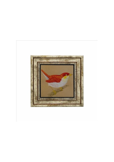 Kuş Baskılı Taş Tablo 25x25