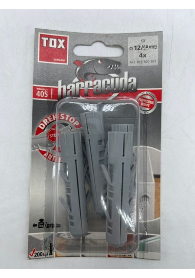 Tox Barracuda Plastik Dübel 12X60 Mm 4 Adet