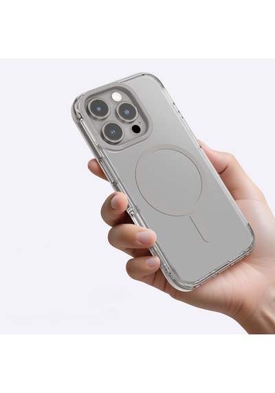 Apple Uyumlu iPhone 16 Pro Kılıf Magsafe Şarj Özellikli Amazingthing Omni Serisi Kapak Gri