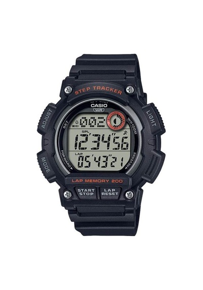 Casio Ws-2100h-1avdf Quartz Dijital Silikon Siyah 10 Atm 48 Mm Erkek Kol Saati Siyah