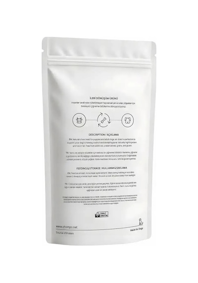 Chompo Dana Trake 100% Doğal Katkısız Köpek Ödül Maması 100 Gr Mbt06