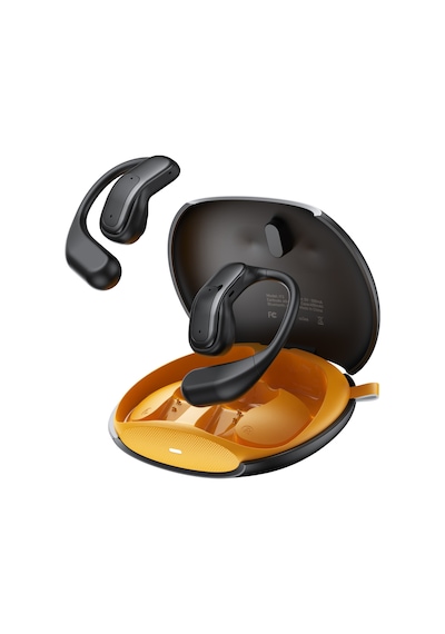 Juo Jt3 Bluetooth 6.0 Open Ear Ows Kablosuz Bluetooth Kulaklık 14.2mm Sürücü Kulak Kancalı Açık Spor Kulaklığı 90 Saat Pil Ömrü Siyah