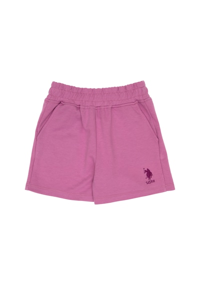 U.s. Polo Assn. Kız Çocuk Fuşya Şort Örme 50306279-vr023 Fusya Fuşya