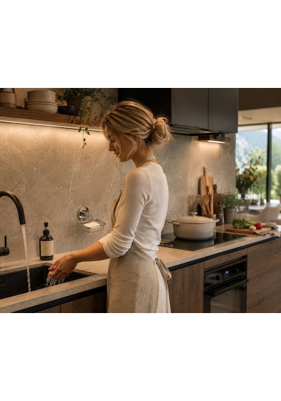 Lıfe Rozetli Kare Tel Sabunluk Acar Ld5122 000 Açık Krem