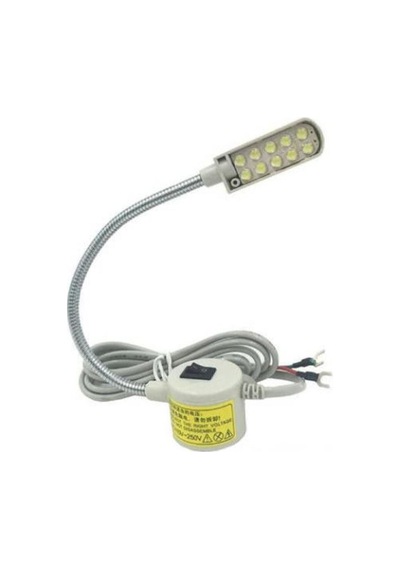 Dikiş Makinesi Lambası Mıknatıslı Spiral 10 Led'li Beyaz Mekanik
