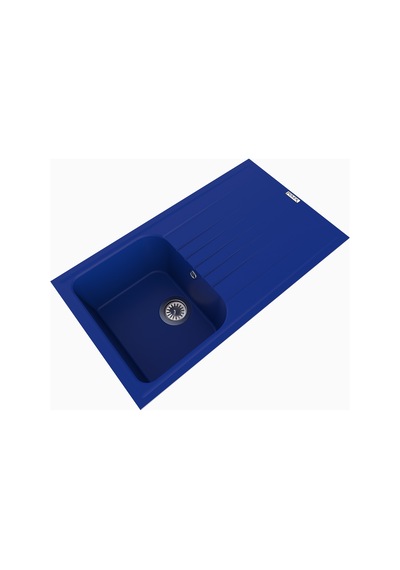 Polex Cristalüx Granit Evye P-02 Mavi Tezgah Altı Ve Tezgah Üstü Mutfak Evyesi 85x49.5 CM