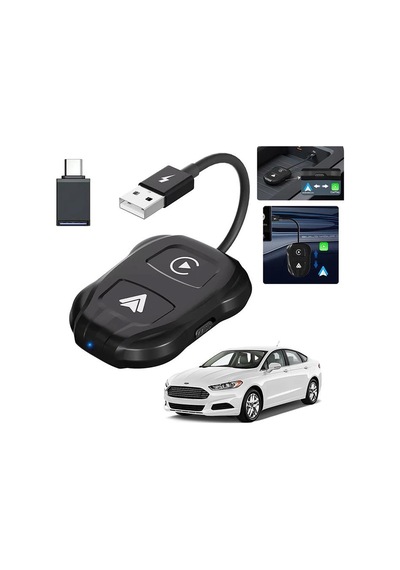 Coofbe Auto Car Play Ve Apple Uyumlu iOS Dönüştürücü Carplay Dongle Kablosuz Çevirici