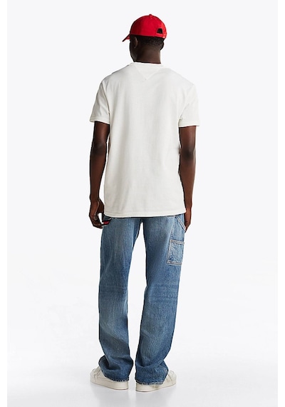 Tommy Jeans Erkek Tişört-dm0dm21140 Beyaz