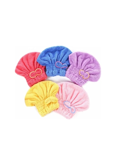 Mikrofiber Saç Havlusu Saç Kurutma Bonesi Baş Havlusu Fiyonklu