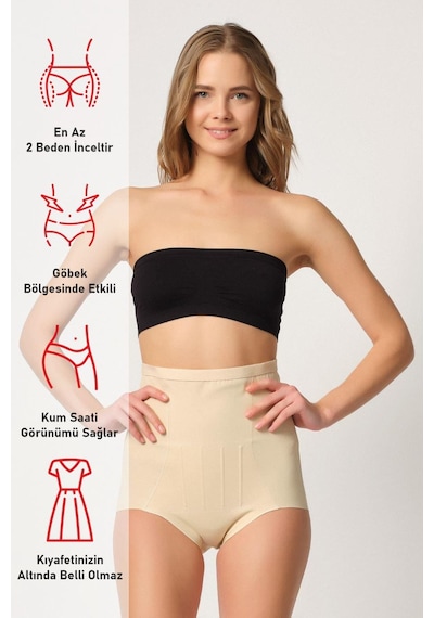 Ten Mı Emay 2931 Karın Balen Destekli Slip Lazer Korse Ten