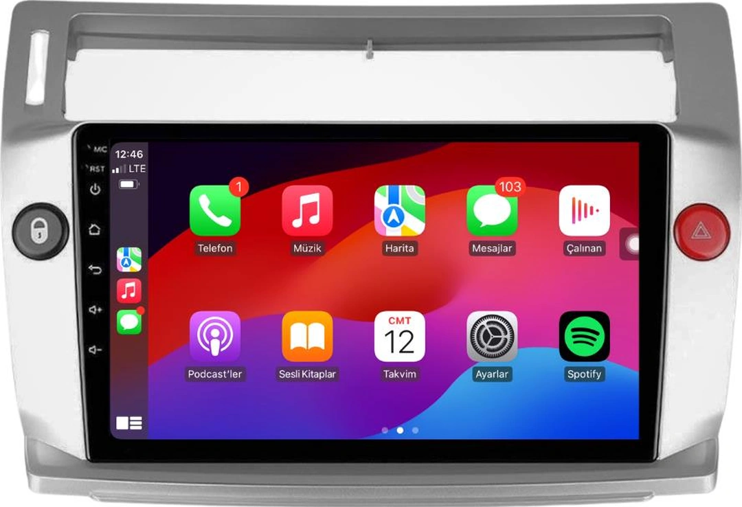 Citroen C4 Android Multimedya Sistemi 2-32 For-x 2005-2011 9"