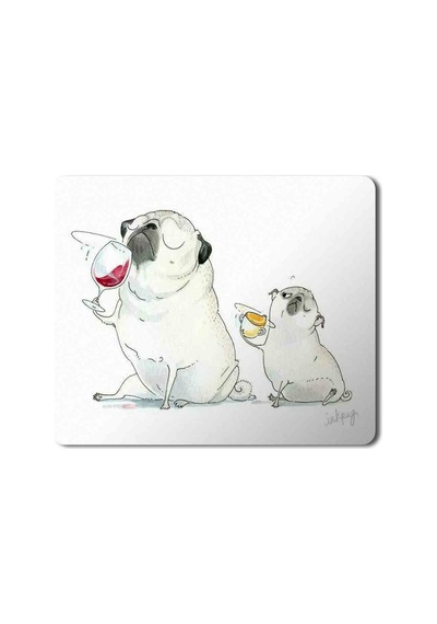 İçki İçen Pug Köpek Mouse Pad Mousepad