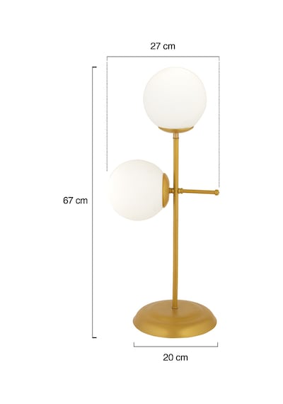 Günay 2Li Gold Camlı Abajur Diğer