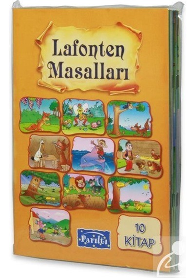 Lafonten Masalları +7 Yaş ve Üzeri Renkli Resimli 10 Kitap Se...