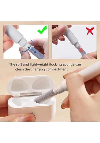 5'i 1 Arada Klavye Ve Kulaklık Temizleme Seti - Airpods 1/2/3/pro, Pc, Dizüstü Bilgisayar, Cep Telefonu, Kamera İçin Aksesuar Açık Ahşap