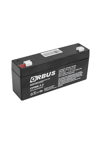 Ayt Orbus 6 Volt 3.2 Amper Kuru Tip Akü Orb6-3.2 Yeni Tarihli Taze Akü Hayir