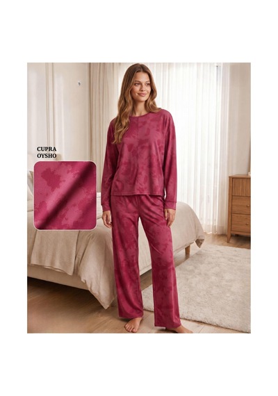 Mihra Kadın Oysho Bisiklet Yaka Uzun Kol Desenli Baharlık Pijama Takımı 20104kt - 1 Adet Kiremit Mihra Kadın Oysho Bisiklet Yaka Uzun Kol Desenli Baharlık Pijama Takımı 20104kt - 1 Adet Kiremit
