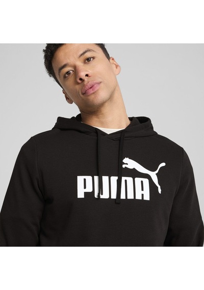 Puma Erkek Ess No. 1 Logo Hoodie Eşofman Üst 68257201 Siyah