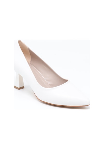 Nesilshoes Nesil Shoes Elva 050 Beyaz Topuklu Kadın Stiletto