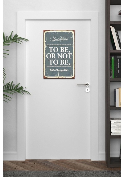 Kuşe Kağıt Duvar Posteri To Be Or Not To Be Retro Vintage Drtr0041 Kuşe Kağıt Duvar Posteri To Be Or Not To Be Retro Vintage Drtr0041