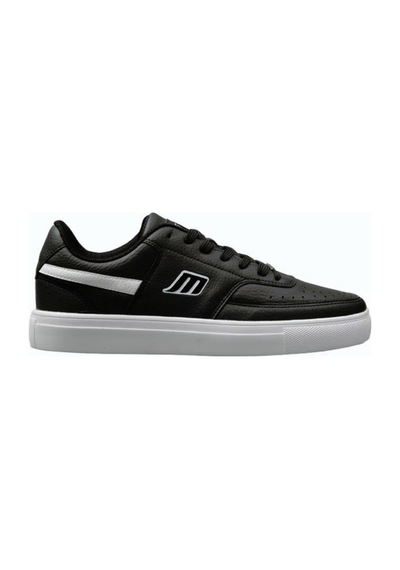 M.p. 232-1291 Mr Erkek Siyah-beyaz Cilt Sneaker Ayakkabı-siyah Siyah