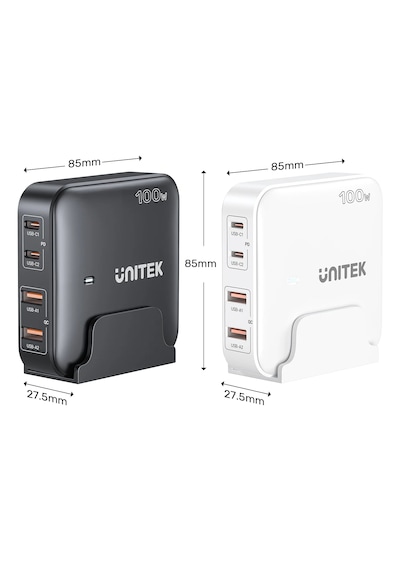Unitek 100w Masaüstü Gan Şarj İstasyonu Beyaz P1229awh