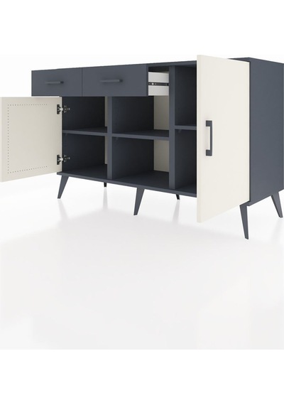 Hyperion Konsol 3 Raflı 2 Çekmeceli 3 Kapaklı 132x44x83 Antrasit-aytaşı/antrasit Aytaşı/antrasit Hyperion Konsol 3 Raflı 2 Çekmeceli 3 Kapaklı 132x44x83 Antrasit-aytaşı/antrasit Aytaşı/antrasit