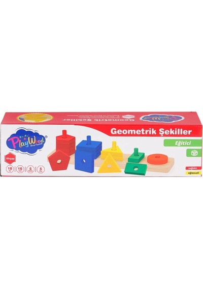 Ony-305 Ahşap Geometrik Şekiller -onyıl Oyuncak