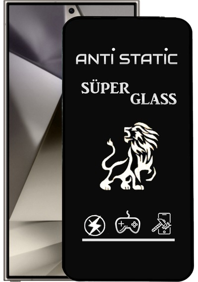 Samsung Galaxy Uyumlu S25 Ultra Tam Kaplayan Anti Statik Dayanıklı Süper Cam Ekran Koruyucu
