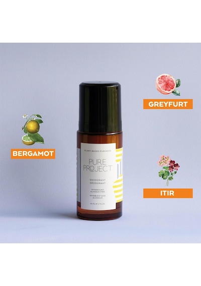 Deodorant 50ml. Cam Roll-on Deodorant. Doğal, Aluminyum İçermez, Parfüm İçermez, Gün Boyu Koruma
