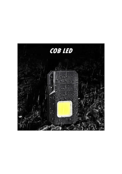 Type-c Şarjlı Elektrikli Çakmak Cep Işığı Su Geçirmez Cob Led Ps-m8 Çok Renkli