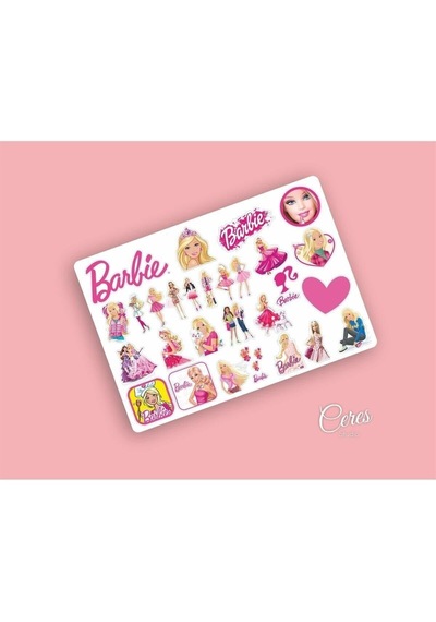 Barbie Uyumlu Sticker Etiket 32 Adet Etiket
