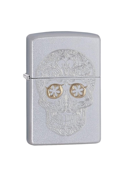 Zippo 205 Etched Skull Çakmak 60002982 7-1