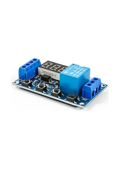 Zaman Ayarlı Geciktirmeli Röle Kartı Led Ekran 6-30V Micro USB Girişli
