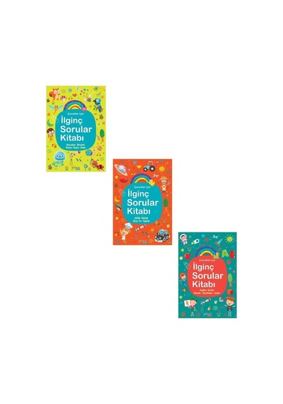 İlginç Sorular Kitabı Büyük Boy Ciltli 3 Kitap