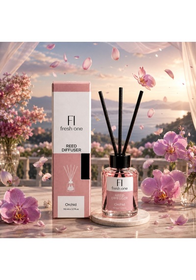 Orchid Çubuklu Oda Kokusu 110 Ml Kalıcı Ferah Ev Kokusu Orkide