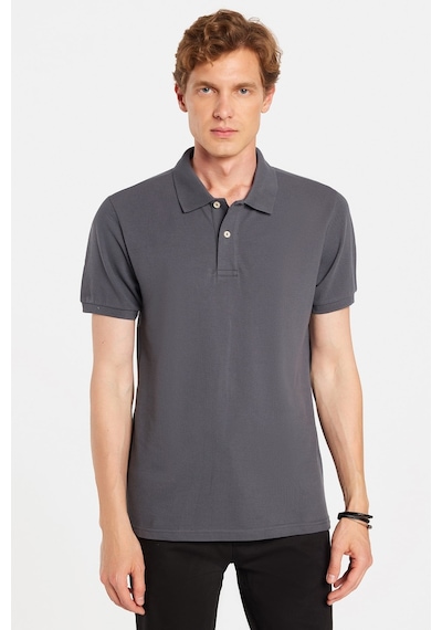 Tudors Erkek Slim Fit Dar Kesim Premium Seri %100 Pamuk Yumuşak Dokulu Merserize Gri Polo Yaka Tişört -50927 Tudors Erkek Slim Fit Dar Kesim Premium Seri %100 Pamuk Yumuşak Dokulu Merserize Gri Polo Yaka Tişört -50927