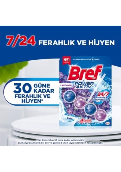 Lavanta Kokulu Katı Tuvalet Bloğu 2'li Temizlik Ve Ferahlık