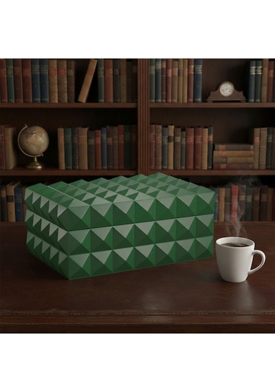 Quasar Design Humidor Puro Kutusu Mat Yeşil 80's