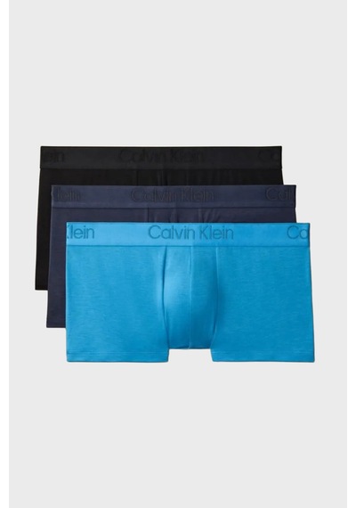Calvin Klein Logolu 3 Pack Boxer 000nb3651a3uo Erkek Boxer 000nb3651a 3uo Siyah-lacivert-turkuaz