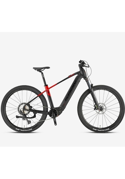 Kron Makalu - 29 - Mtb 17' - 12 Vites - Elektrikli - H.disc - Mat Siyah - Siyah/kırmızı Siyah