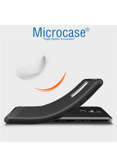 Microcase LG Uyumlu K40 Brushed Carbon Kilif + Cam (Seç) 364456370