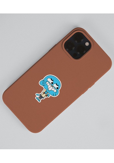 Watterson Darwin-gumball-çizgifilm Sticker Set 2li Parlak Kağıt- Çizgi Dizi Etiket Süsleme Beyaz